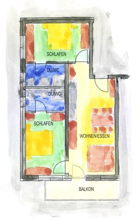 ゼルデンHaus Luigiアパートメント 部屋 写真